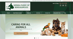 Desktop Screenshot of animalclinicofkendallwood.com