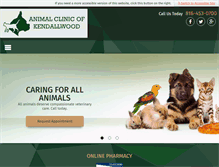 Tablet Screenshot of animalclinicofkendallwood.com